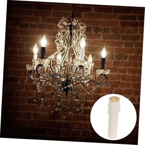Uonlytech 20pcs Chandelier Tube Covers Candle Cartridge Covers Socket for Chandelier Lamp Parts in Saudi Arabia