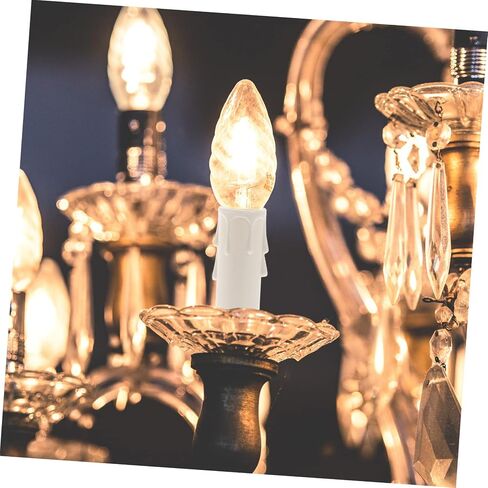 Uonlytech 20pcs Chandelier Tube Covers Candle Cartridge Covers Socket for Chandelier Lamp Parts in Saudi Arabia