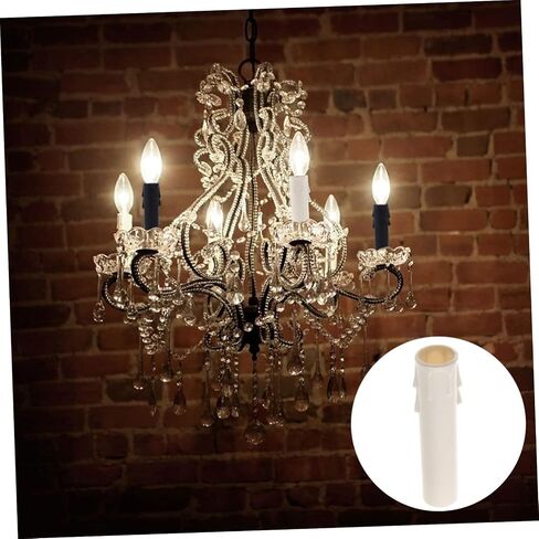 20pcs شمعة خرطوشة الأكمام مقبس الثريا يغطي حاملي شمعة tealight أجزاء الثريا بأكمام مقبس الأكمام للإضاءة للإضاءة in Saudi Arabia