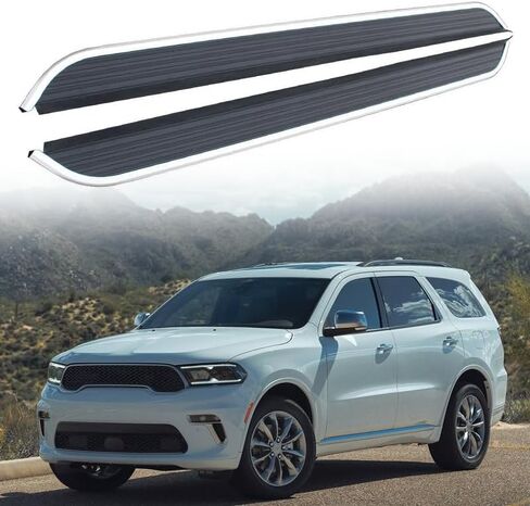Fixed 2PCS Running Board fits Dodge Durango 2018-2025 Side Step Protect Bar Pedal Nerf Bars Accessories w/Brackets in Saudi Arabia