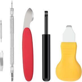 4pcs Watch Back Opener Tool ، أداة إزالة بطارية الساعة المتينة ، وتفتح الساعات متعددة الوظائف ، للهاتف المحمول والملحقات البديلة لإصلاح الأجهزة اللوحية ، وضبط صانع الساعات ، 4 ألوان in Kuwait