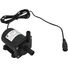 Generic 800E Hmax 6.5m Solar DC 12V 24V Water Pump Mini Plastic Gear Pump 5.5 * 2.1 DC Water Proof Connector(12V) in Kuwait