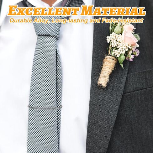 3 Packs Tie Chain Clip Fashion Necktie Chains Mens Suits Neckties Vests Accessories Elegant Tie Pins Tacks with Ring Clasp for Men Trouser Business Wedding Wear (Gold + Silver + Black)​ in Saudi Arabia