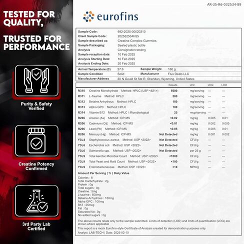Creatine Monohydrate Gummies 5000mg – Advanced Muscle & Focus Blend with Alpha GPC, B12 & Taurine – Vegan, Sugar-Free, Blueberry & Raspberry Flavors – Made in USA, 120 Gummies (30 Servings) in Saudi Arabia