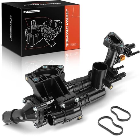 A-Premium Engine Toolant Thermostat Assembly مع ختم متوافق مع Kia Sorento 2014-2018 ، Sedona 2015-2018 ، Cadenza 2014-2016 & Hyundai Santa Fe 2013-2018 ، Santa Fe XL 2018-2019 ، Azera in Kuwait