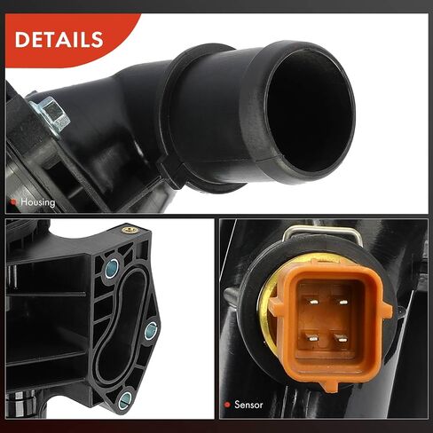 A-Premium Engine Toolant Thermostat Assembly مع ختم متوافق مع Kia Sorento 2014-2018 ، Sedona 2015-2018 ، Cadenza 2014-2016 & Hyundai Santa Fe 2013-2018 ، Santa Fe XL 2018-2019 ، Azera in Kuwait