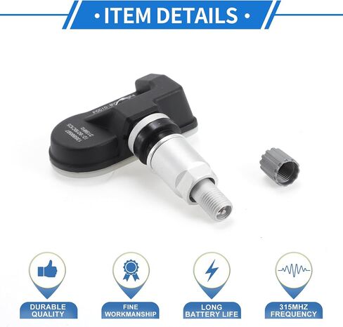 مستشعر ضغط الإطارات استشعار الإطارات مراقبة ضغط الإطارات رقم 13589597 لشيفروليه الإعتدال 2016-2021 1 PC 433MHz in Kuwait