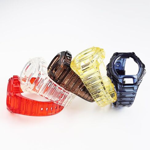 Compatible with Casio DW-6900 Series Modified Transparent Case Watch Band, Silicone Accessories in Saudi Arabia
