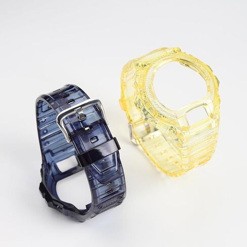 Compatible with Casio DW-6900 Series Modified Transparent Case Watch Band, Silicone Accessories in Saudi Arabia