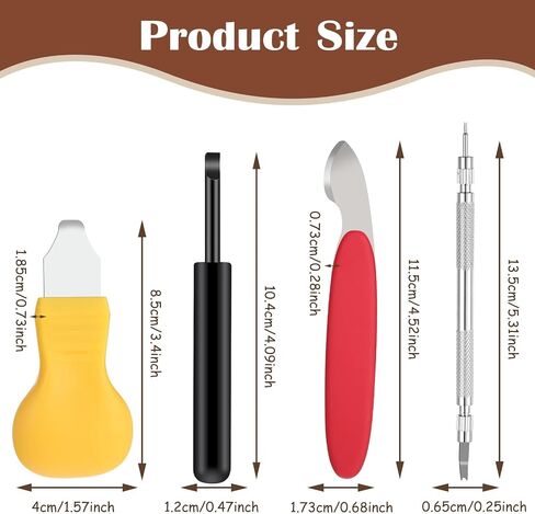 4pcs Watch Back Opener Tool ، أداة إزالة بطارية الساعة المتينة ، وتفتح الساعات متعددة الوظائف ، للهاتف المحمول والملحقات البديلة لإصلاح الأجهزة اللوحية ، وضبط صانع الساعات ، 4 ألوان in Kuwait