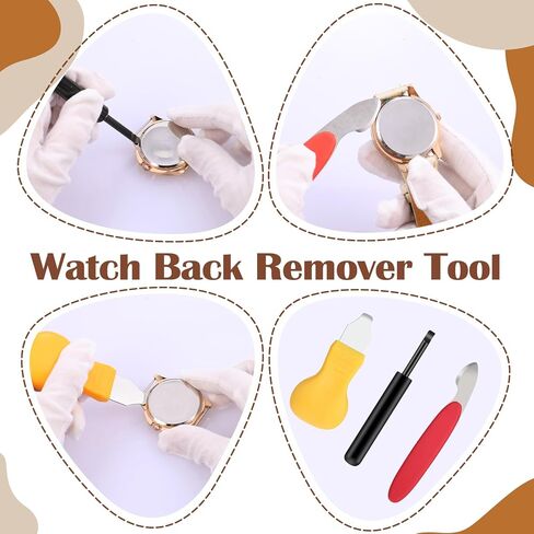4pcs Watch Back Opener Tool ، أداة إزالة بطارية الساعة المتينة ، وتفتح الساعات متعددة الوظائف ، للهاتف المحمول والملحقات البديلة لإصلاح الأجهزة اللوحية ، وضبط صانع الساعات ، 4 ألوان in Kuwait
