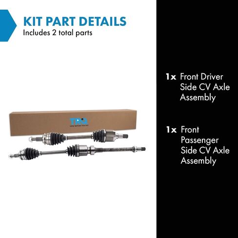 TRQ Front CV Axle Shaft Assembly Set Compatible with 2014-2018 Mazda 3 in Saudi Arabia