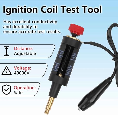 2 PCS شرارة شمعية اختبار القبول القابل للتعديل اشتعال الدائرة اختبار تلقائي تشيكية اختبار أداة اختبار لفائف الشرارة للمحركات الصغيرة CAR in Kuwait