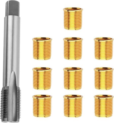 مجموعة إصلاح مؤشر ترابط شرارة الإشعال ، 1pc M16 × 1.25 مجموعة إصلاحات شرارة الصنبور و 10pcs M14 × 1.25 إدراج مؤشر ترابط ، مقابس شرارات احترافية reethread مجموعات لمولدات محركات السيارات in Saudi Arabia