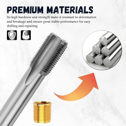 مجموعة إصلاح مؤشر ترابط شرارة الإشعال ، 1pc M16 × 1.25 مجموعة إصلاحات شرارة الصنبور و 10pcs M14 × 1.25 إدراج مؤشر ترابط ، مقابس شرارات احترافية reethread مجموعات لمولدات محركات السيارات in Saudi Arabia