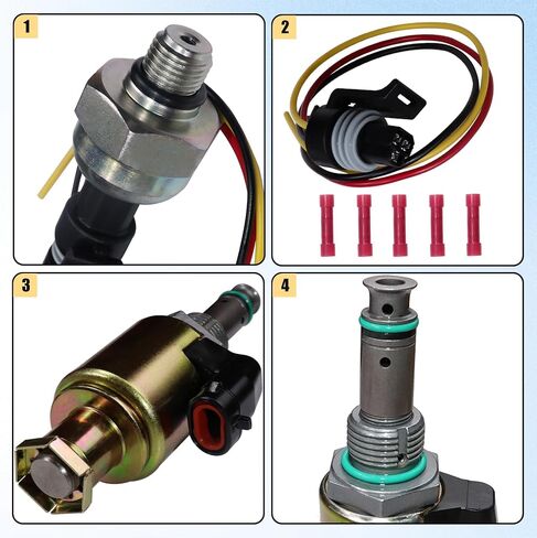 7.3L Fuel Injection Pressure Regulator IPR Valve ICP Control Sensor Compatible with 1995-2003 Ford F250 F350 F450 F550 Super Duty E350 E450 E550 Replaces F81Z9C968AB, F6TZ9F838A in Saudi Arabia