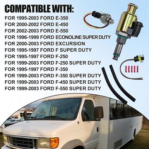 7.3L Fuel Injection Pressure Regulator IPR Valve ICP Control Sensor Compatible with 1995-2003 Ford F250 F350 F450 F550 Super Duty E350 E450 E550 Replaces F81Z9C968AB, F6TZ9F838A in Saudi Arabia