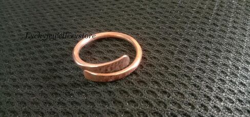 100% Pure Copper Wrap ring, Meditation Handmade Solid Copper Band for Men and Women Stackable Arthritis Adjustable rings, in Saudi Arabia