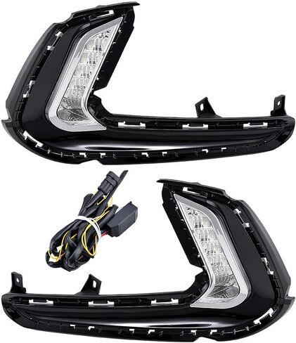 Astra Depot Lever Led LED DRL DENTY RUNTY LIGHT LAMP مع إشارة دوران متتابع متوافقة مع Hyundai Elantra 6th Gen 2016-2018 in Saudi Arabia