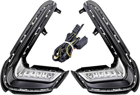 Astra Depot Lever Led LED DRL DENTY RUNTY LIGHT LAMP مع إشارة دوران متتابع متوافقة مع Hyundai Elantra 6th Gen 2016-2018 in Saudi Arabia