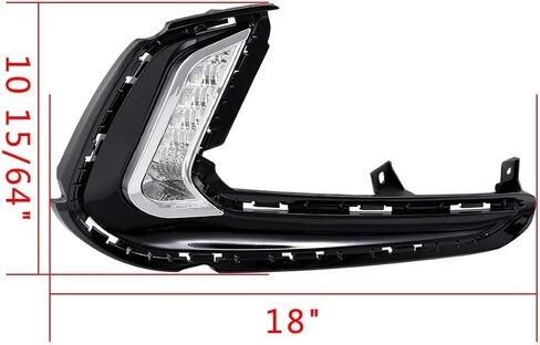 Astra Depot Lever Led LED DRL DENTY RUNTY LIGHT LAMP مع إشارة دوران متتابع متوافقة مع Hyundai Elantra 6th Gen 2016-2018 in Saudi Arabia