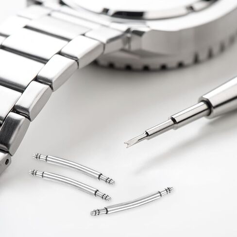 Harfington Watch Band Band Pins Curved Spring Bar Pin مجموعة من الفولاذ المقاوم للصدأ مصنفة مزدوجة حجارة. in Saudi Arabia