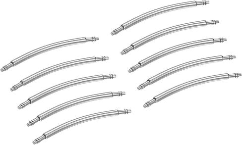 Harfington Watch Band Band Pins Curved Spring Bar Pin مجموعة من الفولاذ المقاوم للصدأ مصنفة مزدوجة حجارة. in Saudi Arabia