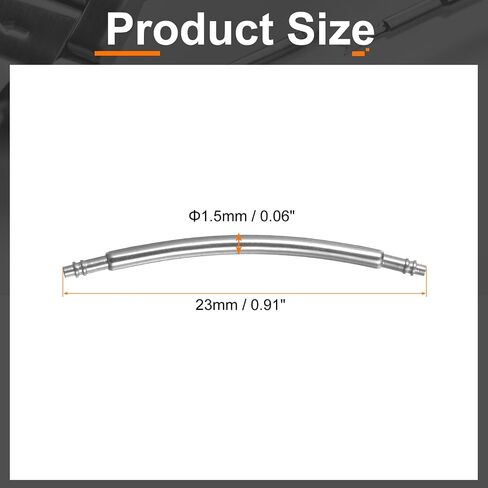 Harfington Watch Band Band Pins Curved Spring Bar Pin مجموعة من الفولاذ المقاوم للصدأ مصنفة مزدوجة حجارة. in Saudi Arabia