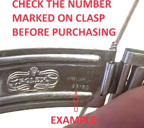 eWatchparts Flip Lock Repair أجزاء متوافقة مع Oyster Watch Band Rolex Supmariner GMT Matte in Saudi Arabia