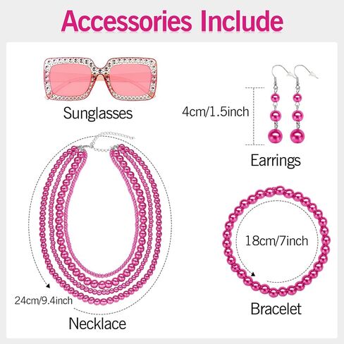 4 Set Women Short Curly Orange Red Wigs and Glasses Jewelry Set for Landlady Halloween Cosplay(Orange A) in Saudi Arabia