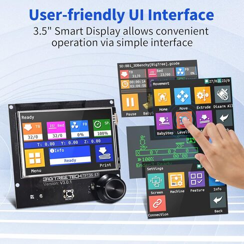 شاشة لمس BIGTREETECH PITFT50 V2.1 مقاس 5 بوصات LCD سعوية DSI 800x480 ترقية 5 نقاط لمس لـ Raspberry Pi A/A+/B/B+/2B/2B+/3B/3B+/4B، BTT PI 2/CB2 Running Klipper in Saudi Arabia