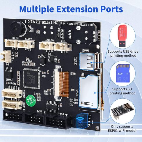 شاشة لمس BIGTREETECH PITFT50 V2.1 مقاس 5 بوصات LCD سعوية DSI 800x480 ترقية 5 نقاط لمس لـ Raspberry Pi A/A+/B/B+/2B/2B+/3B/3B+/4B، BTT PI 2/CB2 Running Klipper in Saudi Arabia