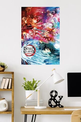 Trends International Demon Slayer: Swordsmith Village - Key Art 2 Wall Poster, 34L x 22.4W, Unframed Version in Saudi Arabia