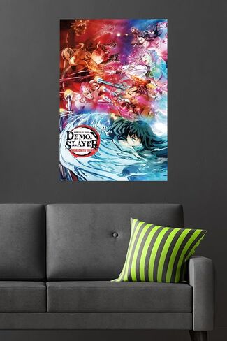 Trends International Demon Slayer: Swordsmith Village - Key Art 2 Wall Poster, 34L x 22.4W, Unframed Version in Saudi Arabia