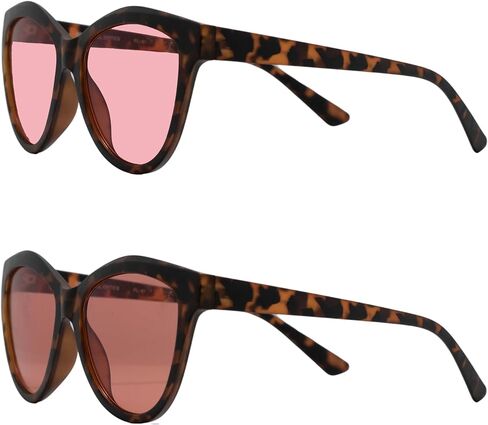 Braddell FL-41 Rose & Outdoor FL-60 CATS CATS نظارات حساسية الضوء الصداع النصفي للوهج LED الفلورسنت ، رهاب ضوئي واستخدام الكمبيوتر (متوسط ​​كبير) in Kuwait