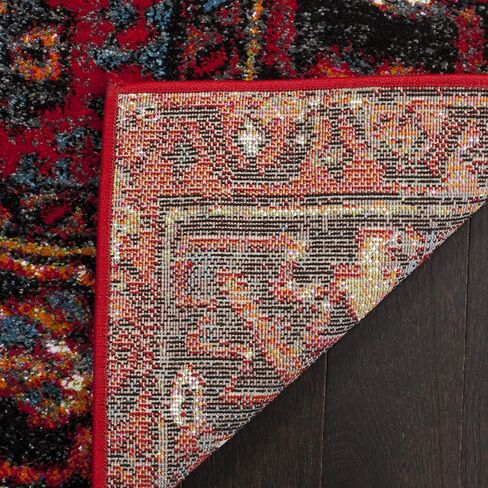 SAFAVIEH Vintage Hamadan Collection Runner Rug - 2'3" x 6', Red & Multi, Oriental Traditional Persian Design, Non-Shedding & Easy Care, Ideal for High Traffic Areas in Living Room, Bedroom (VTH211A) in Saudi Arabia