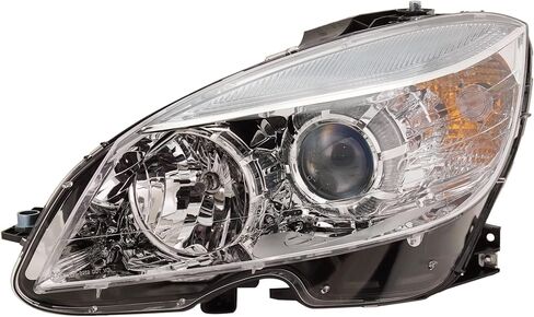 المصابيح الأمامية Garage-Pro زوج التجميع لمرسيدس بنز C300 2008-2011 ، C350 هالوجين ، مع المصابيح ، CAPA للنماذج بدون حزمة الإضاءة والمتميزة ، التي تم بناؤها من 09 فبراير 2008 in Saudi Arabia