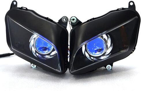 مخصص مصباح مخبأ مخبأة الملاك وعيون شيطان لهوندا F5 CBR 600RR 2007-2012 (أبيض وأحمر) in Saudi Arabia