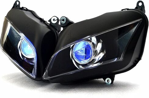 مخصص مصباح مخبأ مخبأة الملاك وعيون شيطان لهوندا F5 CBR 600RR 2007-2012 (أبيض وأحمر) in Saudi Arabia