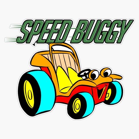 Speed Buggy Vinyl Sticker Waterproof Decal Laptop Wall Window Bumper Sticker 5" in Saudi Arabia