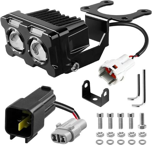 Upgrade Headlight Kit Fits for Talaria Sting R MX4 Sur-Ron Segway X260, Square Lamp Shell, Plug and Play Motorcycle LED Front Light with Adjustable Bracket & Adapter Harness in Kuwait