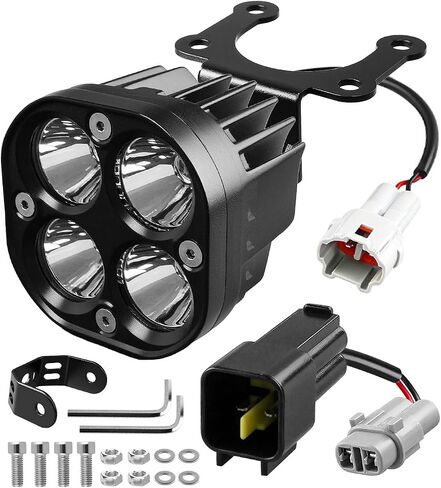 Upgrade Headlight Kit Fits for Talaria Sting R MX4 Sur-Ron Segway X260, Square Lamp Shell, Plug and Play Motorcycle LED Front Light with Adjustable Bracket & Adapter Harness in Kuwait