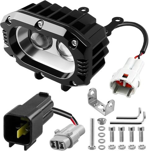 Upgrade Headlight Kit Fits for Talaria Sting R MX4 Sur-Ron Segway X260, Square Lamp Shell, Plug and Play Motorcycle LED Front Light with Adjustable Bracket & Adapter Harness in Kuwait