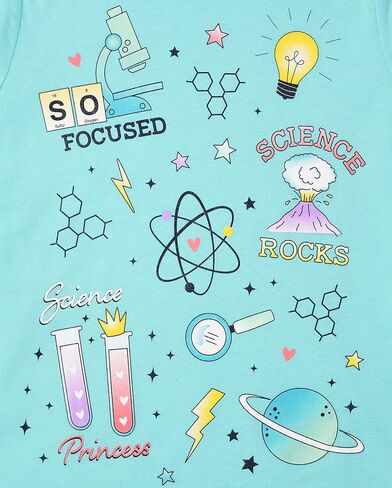 The Children's Place Girls' School Days Short Sleeve Graphic T-Shirts,multipacks in Saudi Arabia