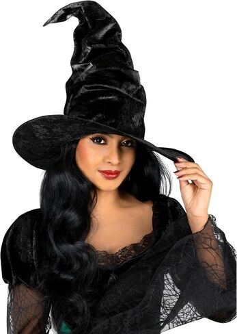 Morph Ruched Black Witch Hats For Women, Witch Accessories For Womens Hat, Halloween Costumes For Women Adult in Saudi Arabia
