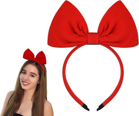 Ds.Distictive Style Red Bow Hair Band Banddress ، وملحقات الشعر للحفلات والتشكيل in Kuwait
