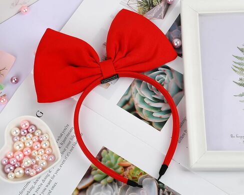 Ds.Distictive Style Red Bow Hair Band Banddress ، وملحقات الشعر للحفلات والتشكيل in Kuwait