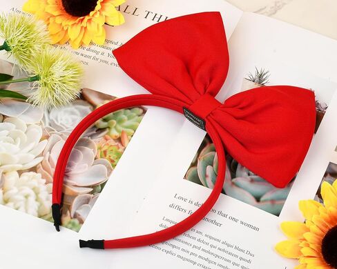 Ds.Distictive Style Red Bow Hair Band Banddress ، وملحقات الشعر للحفلات والتشكيل in Kuwait