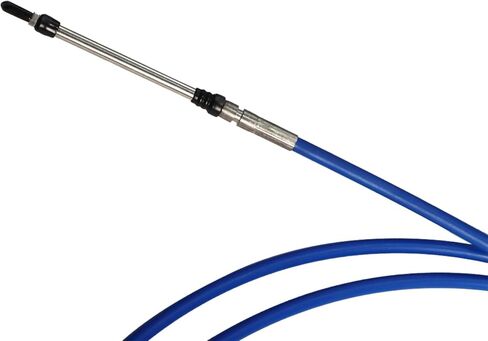 8FT 15FT 16FT 24FT 30FT Marine Throttle Shift Control Cable 3300/33C Blue Compatible with Marine Outboard Engine Control Box (15ft/4.5 Meter,2Pcs) in Kuwait