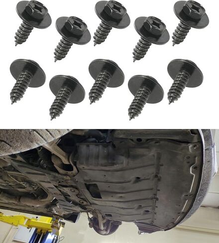 10PCS Fender Screws,Car Accessories Bumper Screws,Splash Shield Screw,Bumper Cover Under Cover Grill Tapping Screw Fastener,Suitable for RAV4,ES,GS,LS,RX,Replacement #90159-60498 in Saudi Arabia